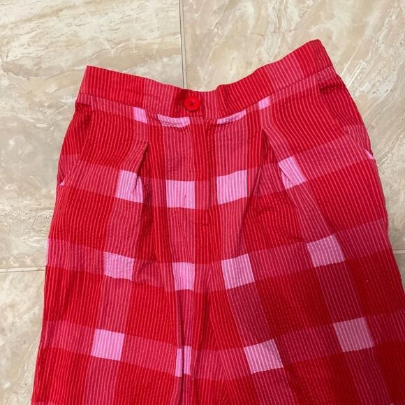 NWT Anthropologie Poridge  Preppy Plaid pants size M - Picture 8 of 12